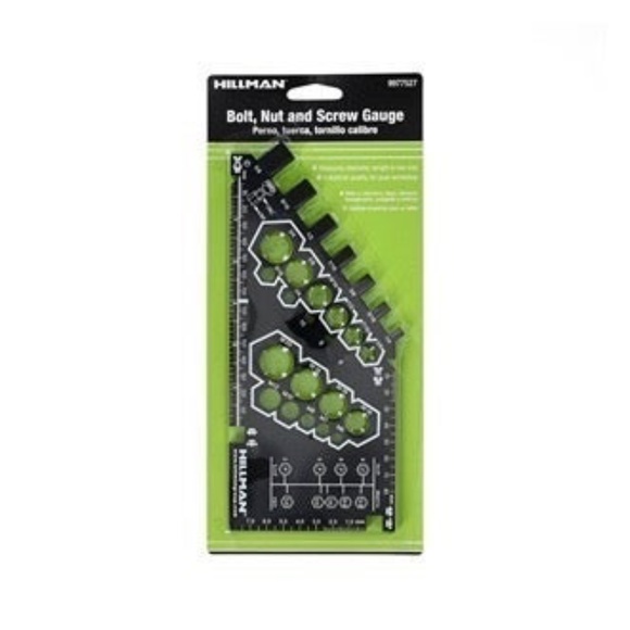 Hillman Bolt, Nut & Screw Gauge, Metric Black - Picture 2 of 8